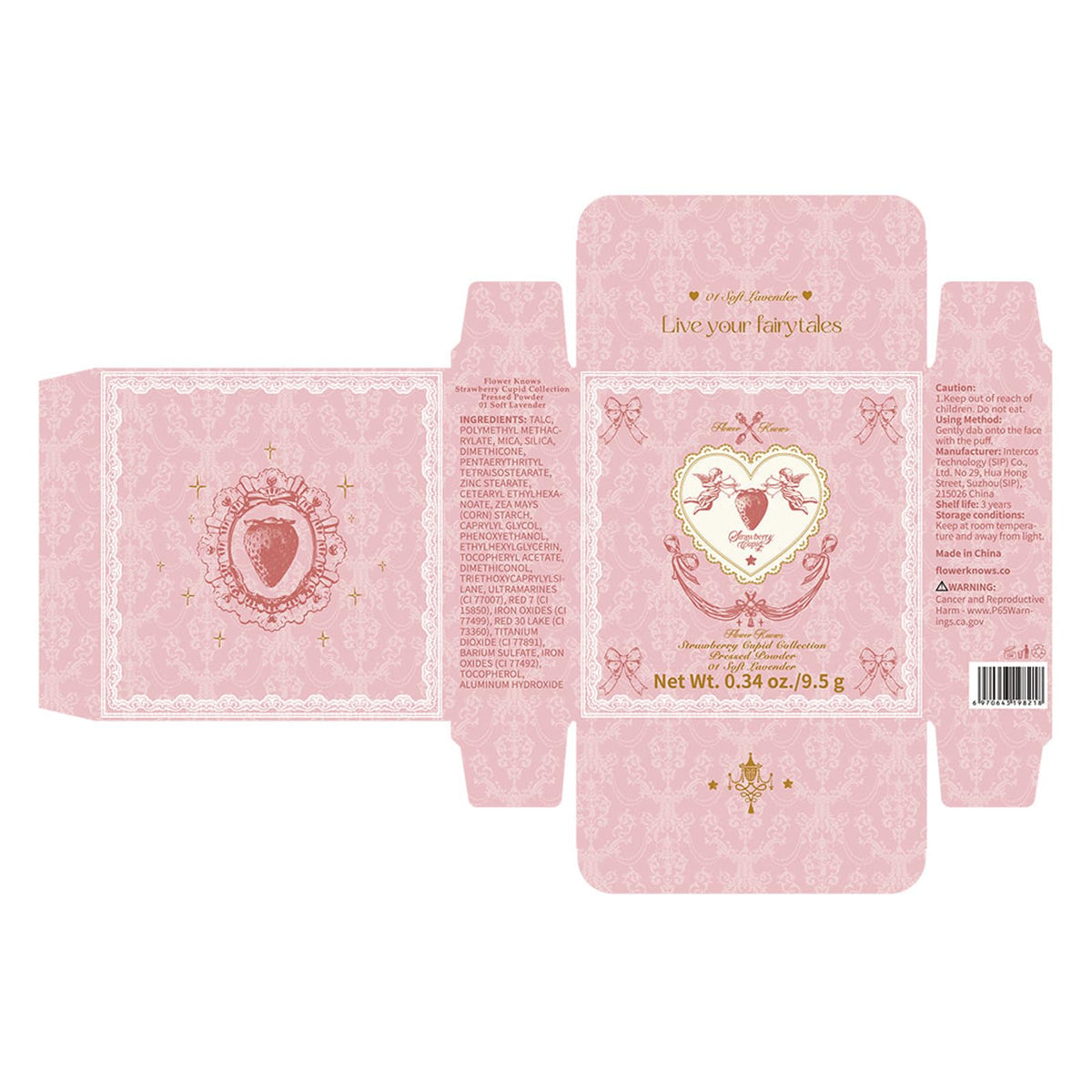 Flower Knows Strawberry Cupid powder blurs pores for a healthy glow.