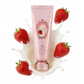 Flower Knows Strawberry Cupid hand cream tube for on-the-go hydration.