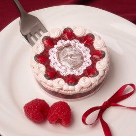 Flower Knows Strawberry Cupid pressed powder Ivory Beige shade on natural skin tone for a bright, even look.