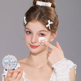 Flower Knows Swan Ballet blush brush pairing shown for precise blending.