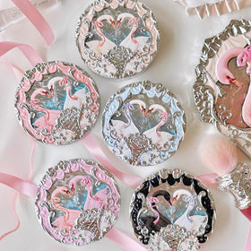 Flower Knows Swan Ballet compact packaging adds elegant vanity display value.