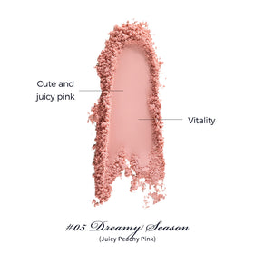 Flower Knows Swan Ballet ultra-fine powder texture closeup demonstrates buildable color payoff.