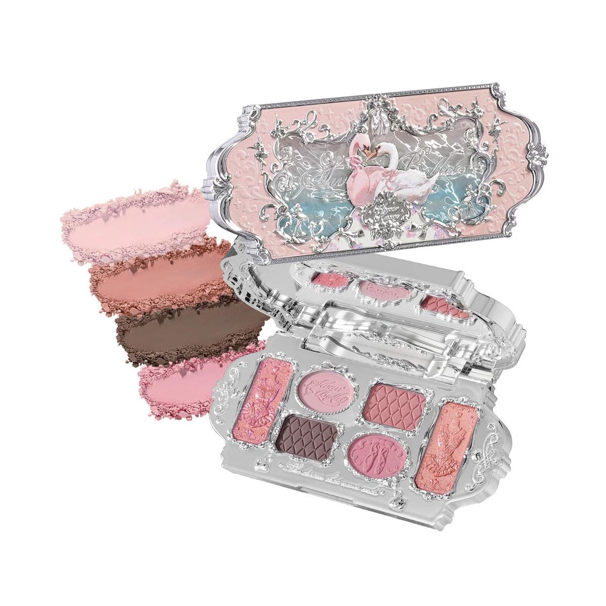 Flower Knows Swan Ballet palette cover with elegant ballet-inspired design and gift-ready appeal.