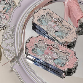 Flower Knows Swan Ballet palette intricate engraving details on the case.
