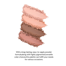 Flower Knows Swan Ballet palette swatches matte colors for subtle daily looks.