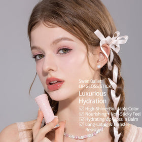 Flower Knows Sweet Heart Nude Peach tint on lips.