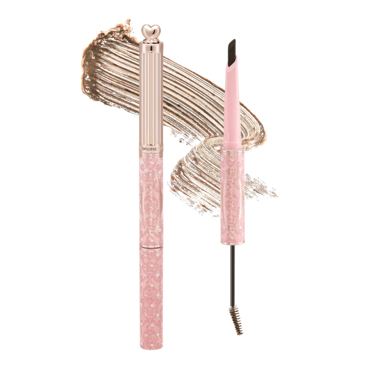 Flower Knows Sweetie Bear dual-ended brow gel and pencil cap detail for chic precision.