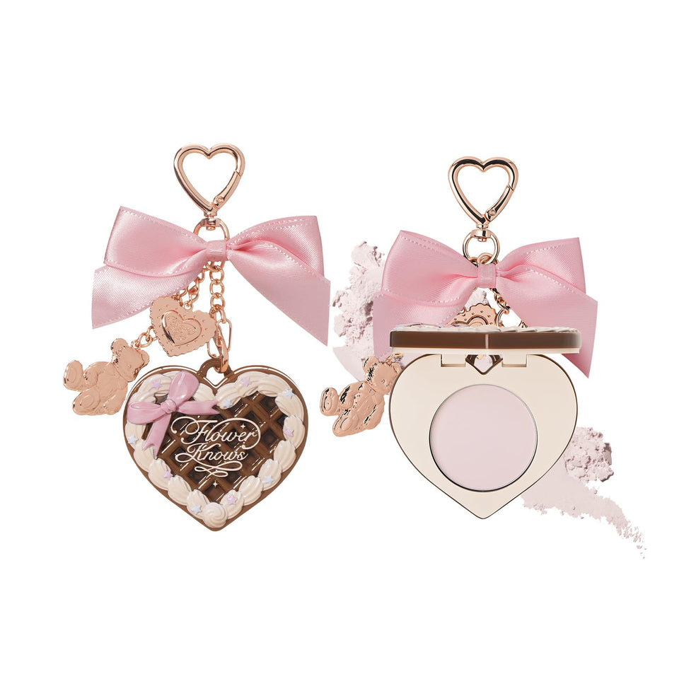 Flower Knows Sweetie Bear cocoa compact softly blurs pores for a natural matte finish
