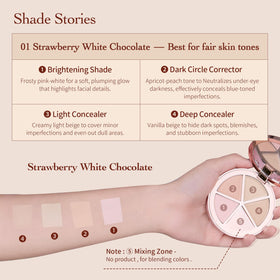 Flower Knows Sweetie Bear strawberry chocolate swatches showcase shade options.