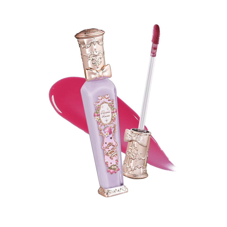 Flower Knows Violet Strawberry Glowy Lip Gloss bottle with rich berry shine