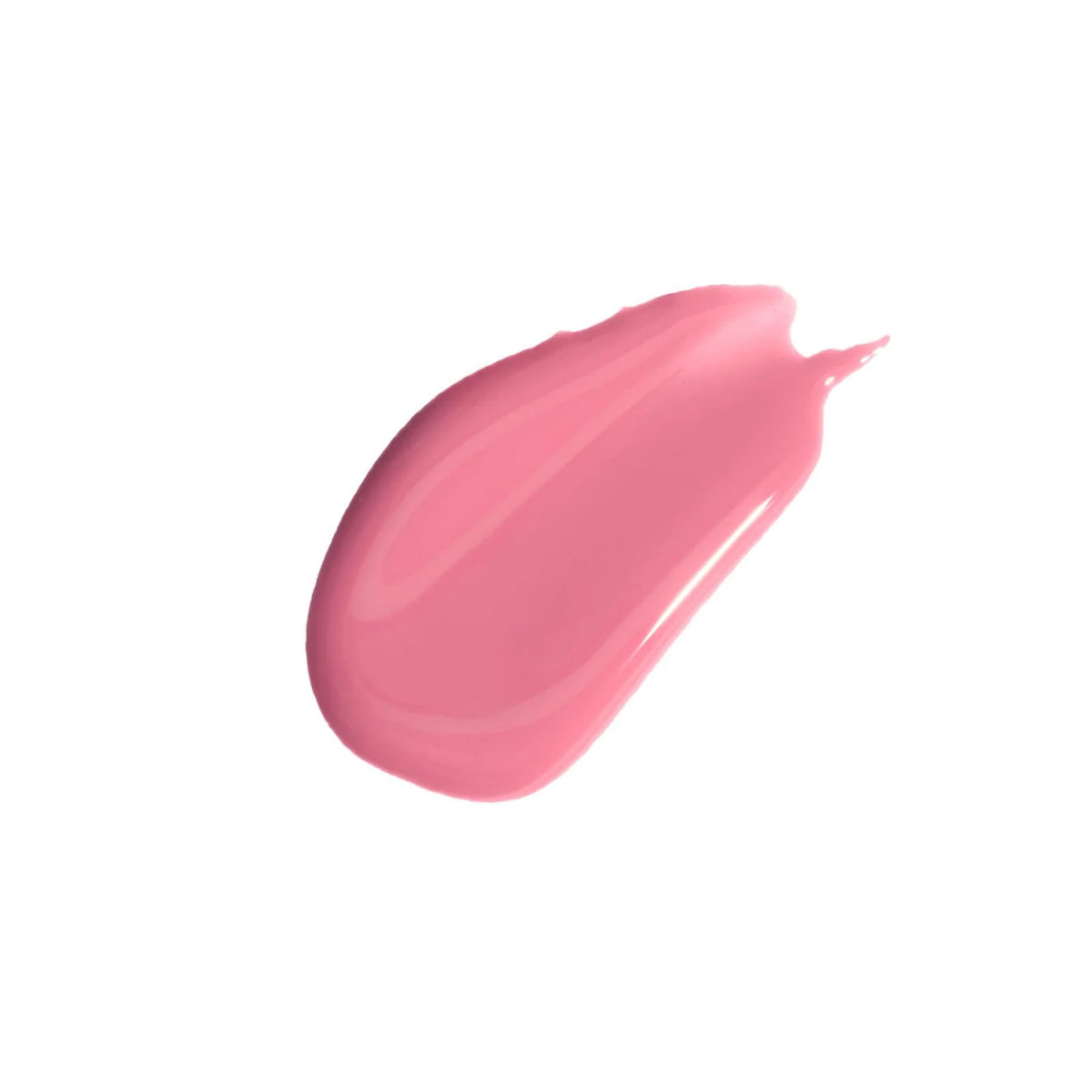 Close-up of Flower Knows wand applying G01 Strawberry Macaron gloss