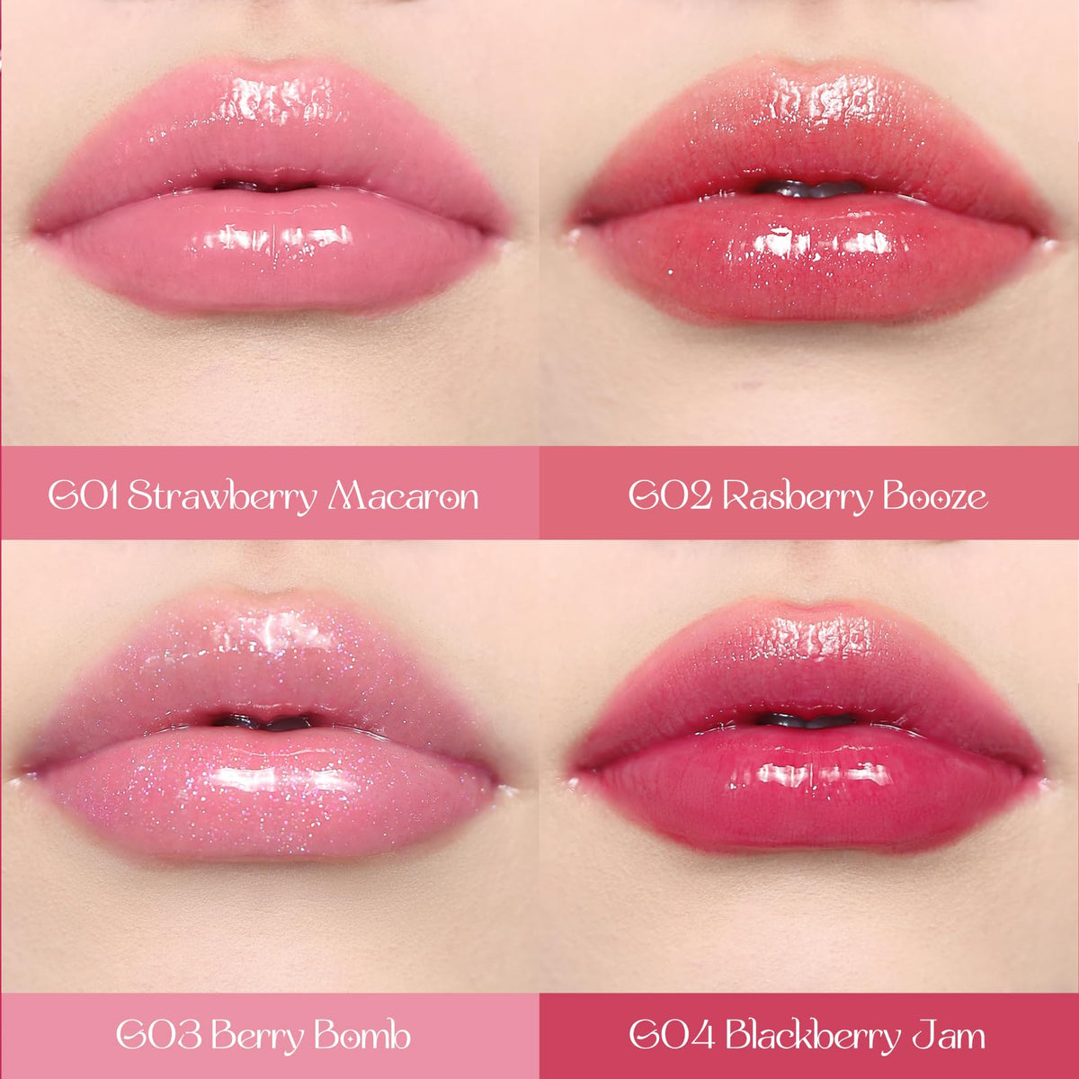 Flower Knows lip gloss applicator applying glossy color smoothly.