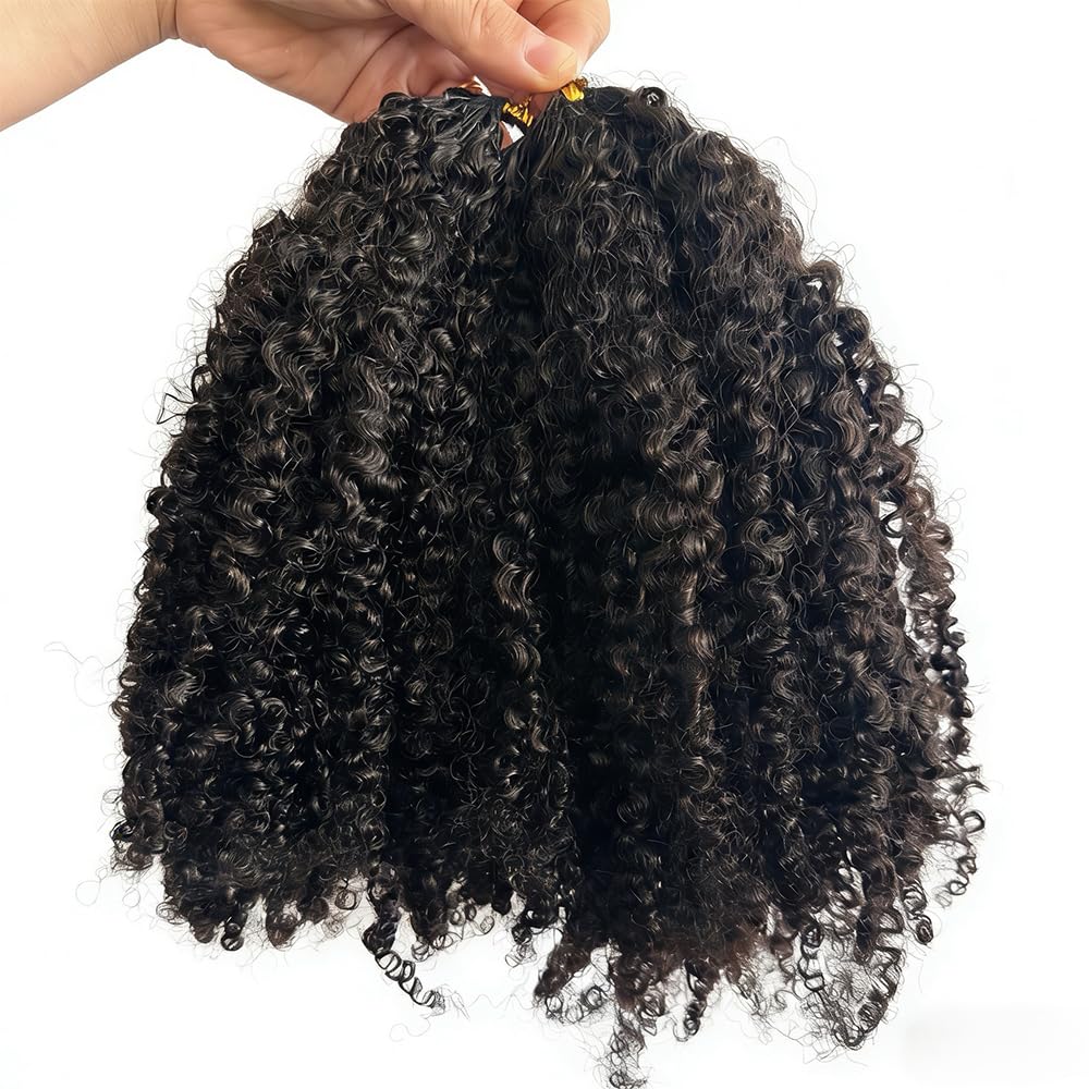 FlowerSeason kinky curly texture close-up highlights natural color depth.