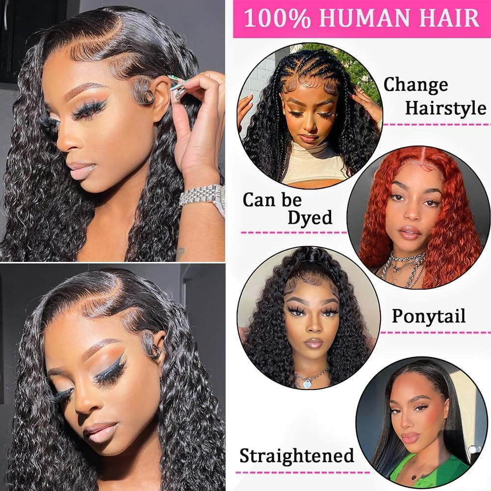 Flower Shadow lace front wig with Swiss lace blends seamlessly with skin