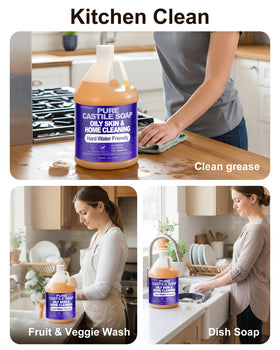 FLOWHYET Lavender Castile doubles as a body wash for gentle cleansing