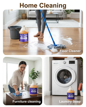 FLOWHYET Lavender Castile cleans laundry effectively and safely