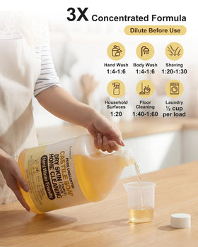 FLOWHYET Castile Soap multi-use cleaning for home tasks