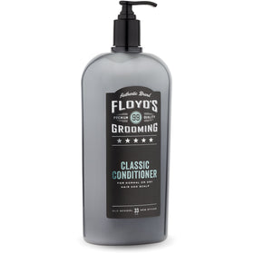 Floyd's 99 Grooming Classic Conditioner bottle highlighting hydration and shine.