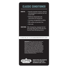 Floyd's 99 Grooming Classic Conditioner packaging emphasizes color-safe formula.