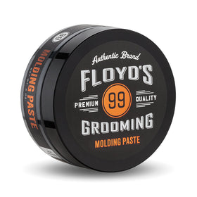 Floyd's 99 paste pack shot highlights natural shine and versatile hold