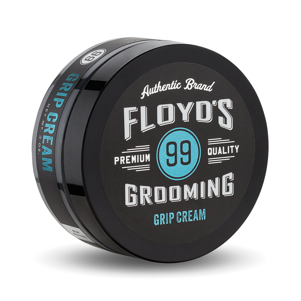Floyd's Grooming Grip Cream bottle front view for easy on-the-go styling