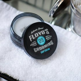 Floyd's Grooming Grip Cream texture swatch shows lightweight hold