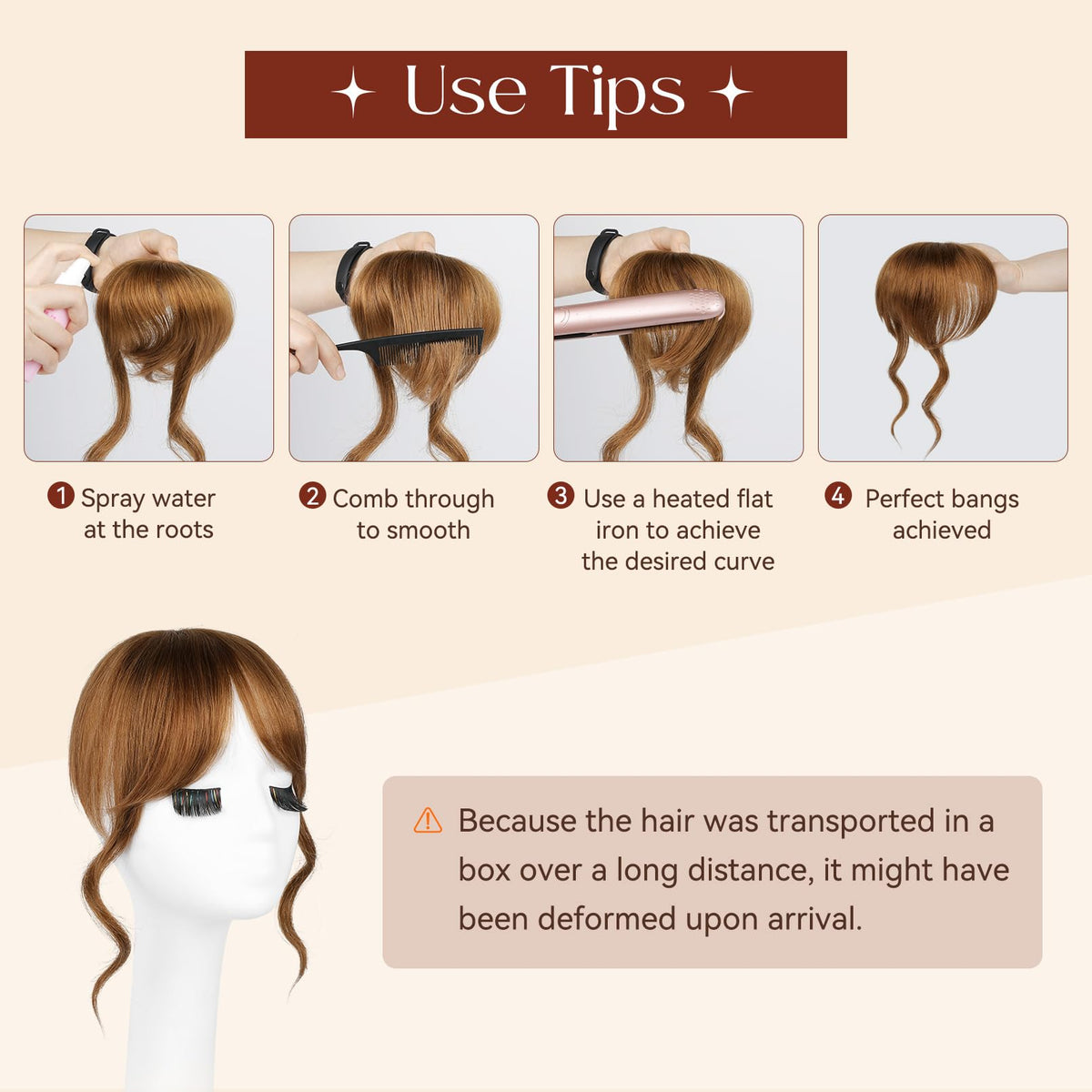 Flufymooz care instructions help maintain fluffy texture after shipping.