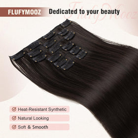 Flufymooz 16-clip attachment for balanced wear