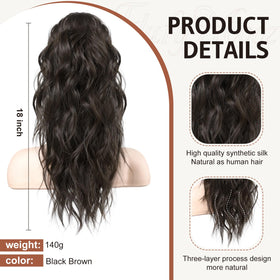 Flufymooz clip-in ponytail extension for quick everyday looks