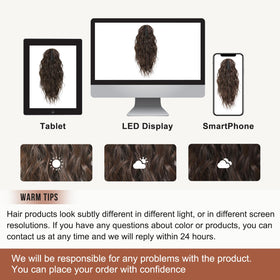Flufymooz clip-on ponytail creates a quick, flattering look for events