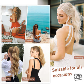 Flufymooz color-match dark chocolate brown blends with natural roots