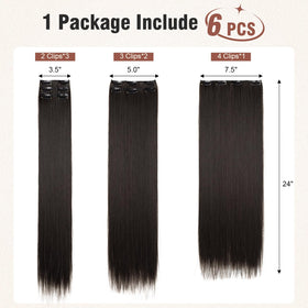 Flufymooz compact foldable clip-in extensions