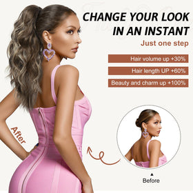 Flufymooz daily-use ponytail extension for work, dates, or events