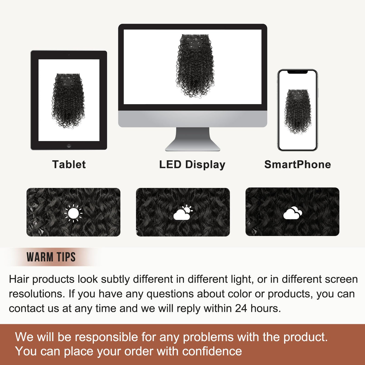 Flufymooz easy-apply clip-ins for quick, effortless makeover options.