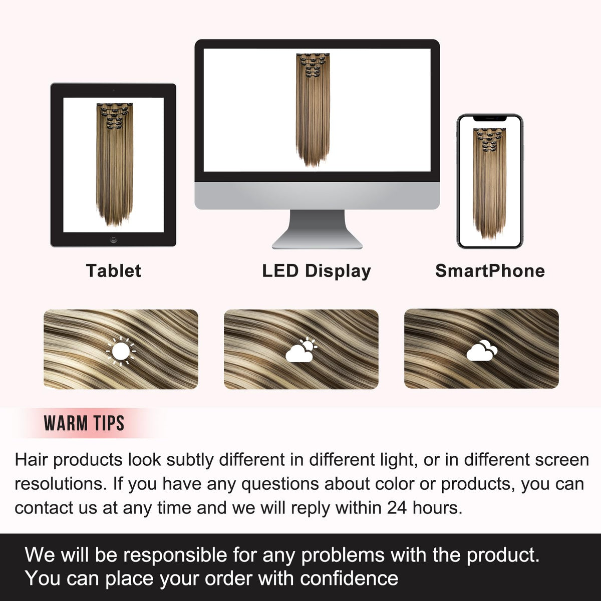 Flufymooz foldable clip-in design for on-the-go styling