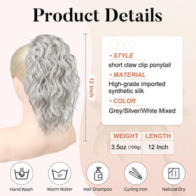 Flufymooz hair extension uses silky synthetic fibers for smooth shine.