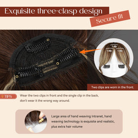 Flufymooz invisible clips secure bangs without damage during wear.