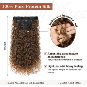 Flufymooz natural curly clip-in extensions blend seamlessly with your hair