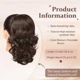Flufymooz natural-looking pony tail blends with real hair seamlessly.