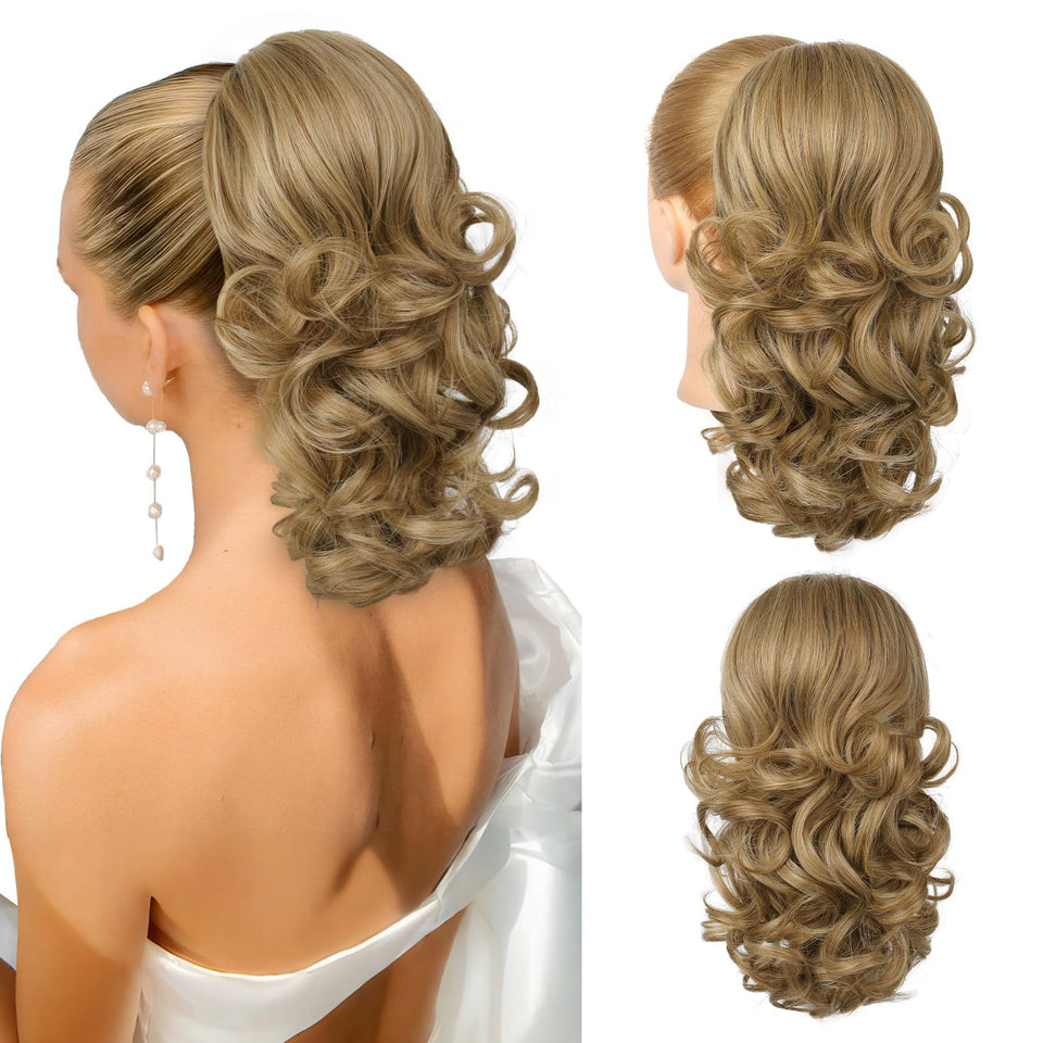 Flufymooz ponytail extension natural look with soft fibers