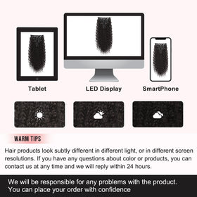 Flufymooz clip-in extensions protect natural hair while trying looks.