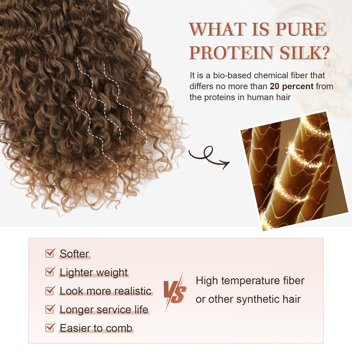 Flufymooz protein silk extensions feel silky and close to real hair
