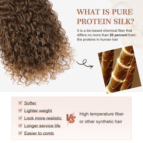 Flufymooz protein silk extensions feel silky and close to real hair
