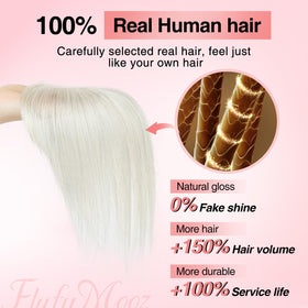 Flufymooz clip-in bangs 10-inch topper adds instant fringe and fullness