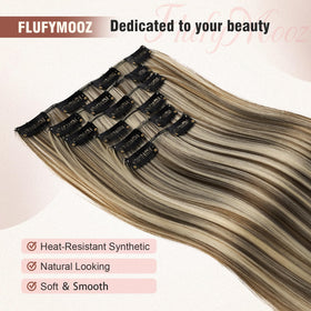Flufymooz 16-clip system provides secure, even weight distribution