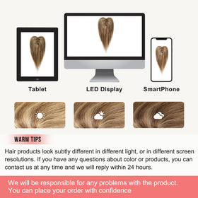 Flufymooz silk-base scalp illusion topper blends seamlessly with your natural hair.