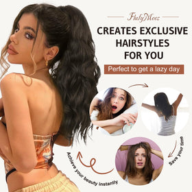 Flufymooz synthetic hair texture soft resembles natural feel and easy styling