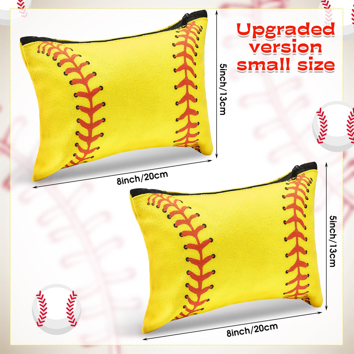 Flutesan softball cosmetic bag set for team gifts and organization