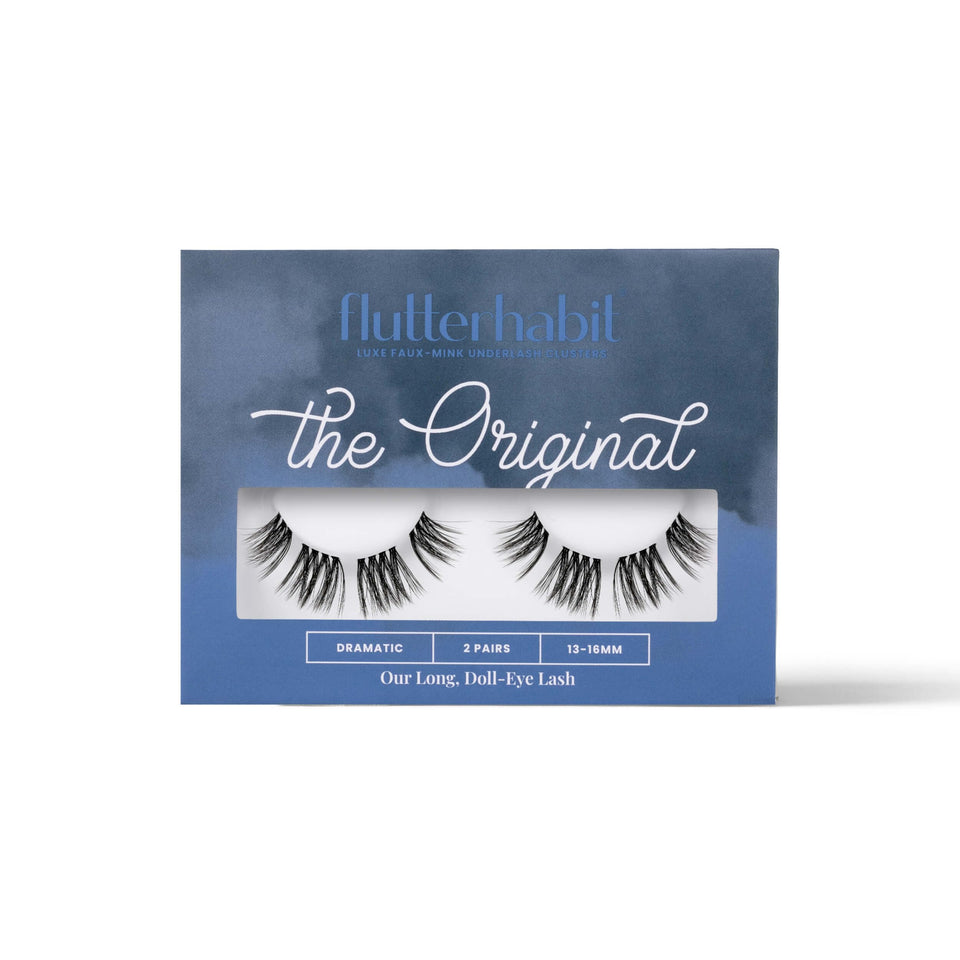FlutterHabit Original Lashes two-set bundle for natural look and easy daily wear.