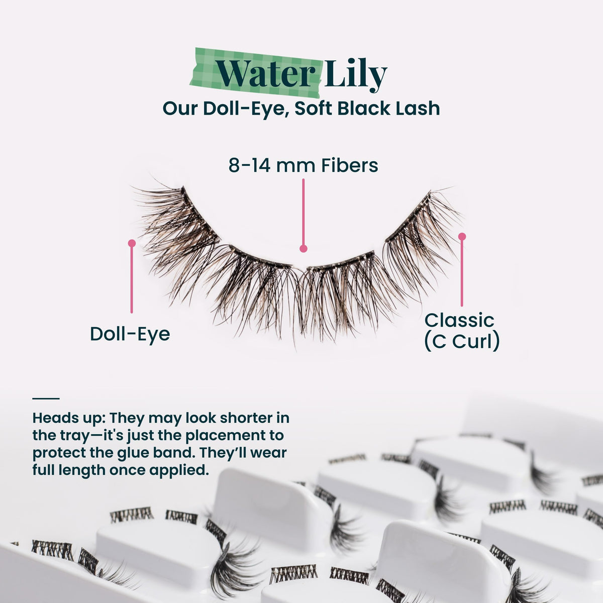 FlutterHabit Sticktionary Sweetheart style close-up for a flirtier lash look